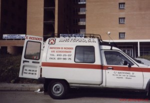Instalacion de detección en 1992 en el Hospital Principe Asturias