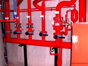 Colectores y tuberias de agua para sprinkler